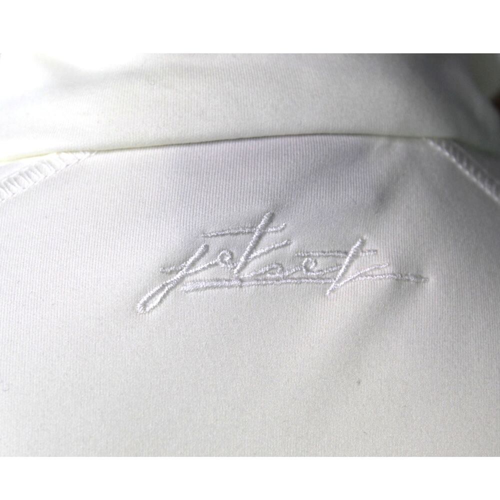Jet Set Full Zip Jacket Thumbholes Athletic Iconic Stars Elbow Patches Small - Picture 4 of 10